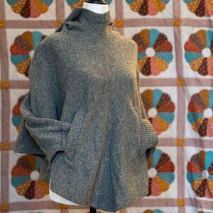 Vintage Lambswool hooded Poncho
